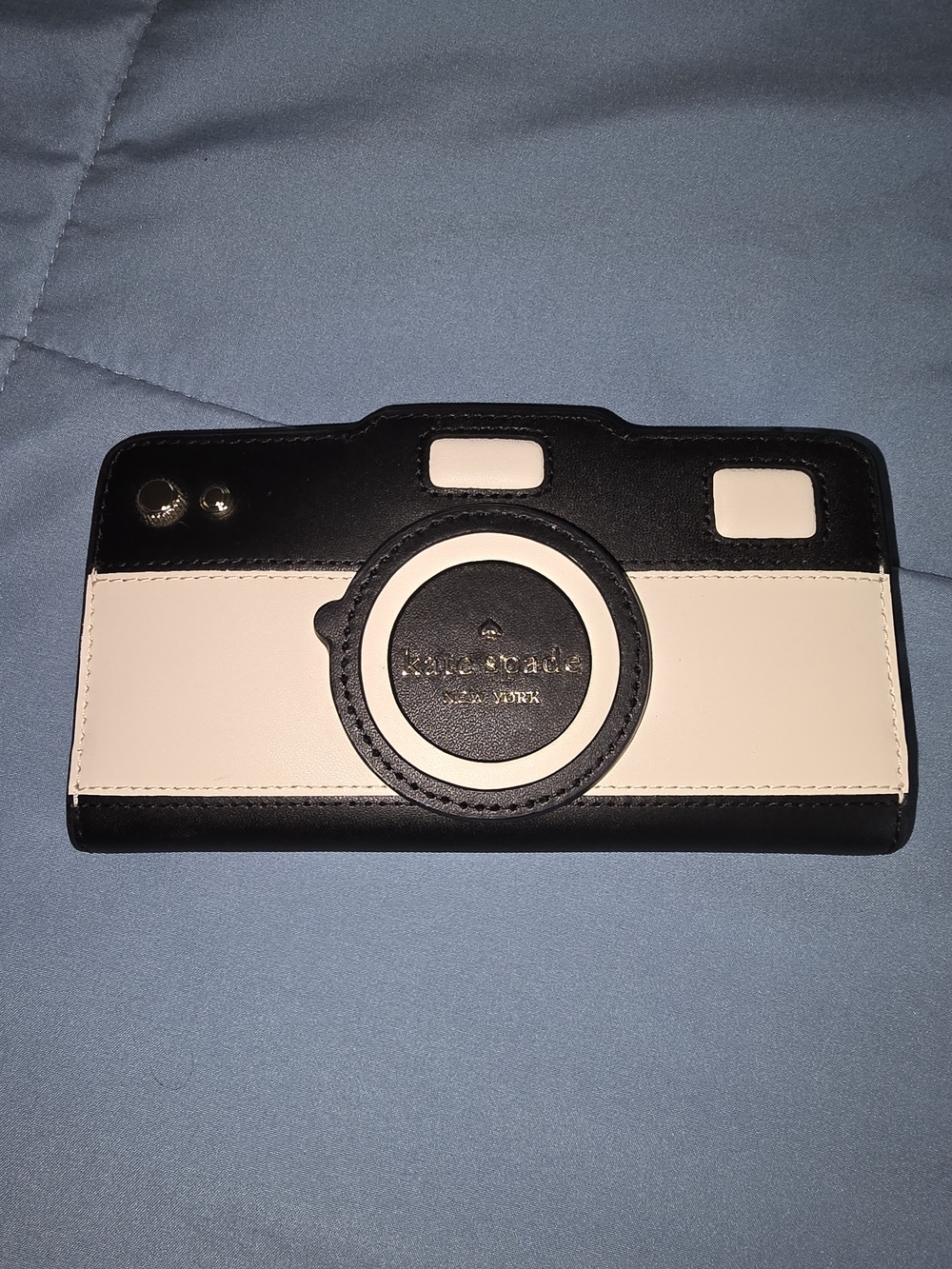 Kate Spade oh Snap Black & White Camera Wallet Phone Case